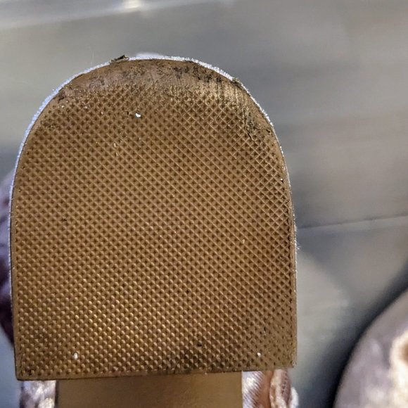 “Qupid” Pink Velvet Chunky Heel Boots - Picture 6 of 6